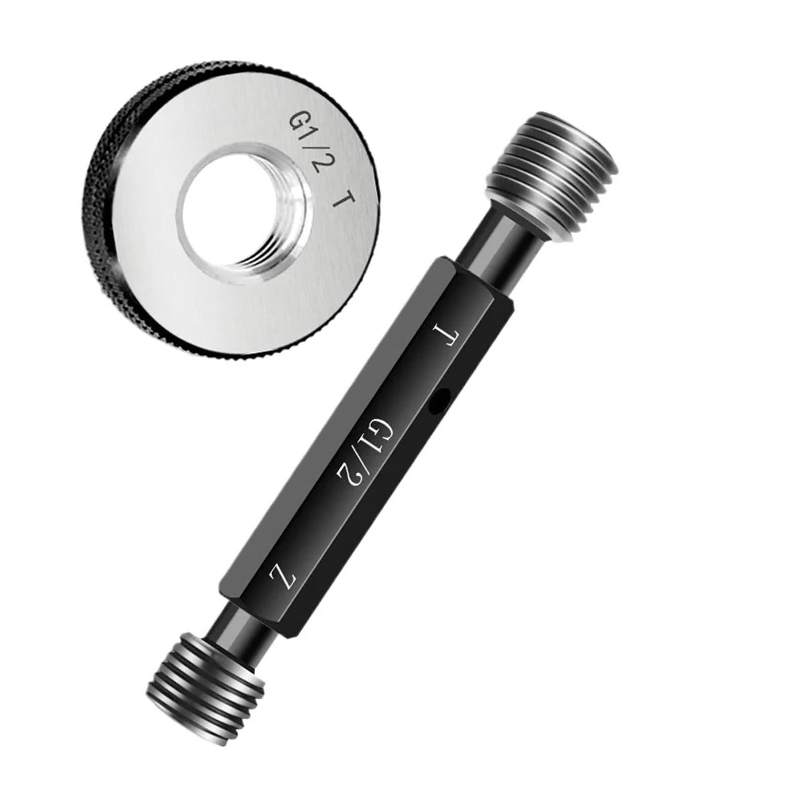 Zestaw sprawdzianów do gwintów prostych rur i pierścieniowych sprawdzianów do gwintów Precyzyjne narzędzie pomiarowe do kontroli gwintów 1 szt(G 1-1/2 Ring Gauge)