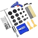 BETIMESYU 32PCS Dent Remover Repair Tools Kits Dent Puller Paintless Slide Hammer with Glue Gun Sticks for Vehicle Car Auto Body Damage Remover