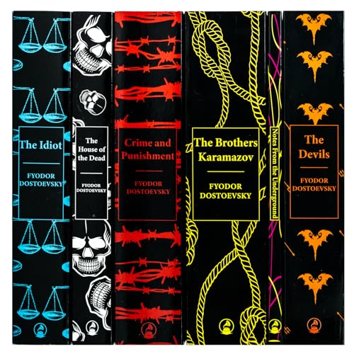 Complete Collection of Fyodor Dostoevsky 6 Books Set(Crime and Punishment, Notes From the Underground,The Brother Karamazov,The Devils,The House of the Dead,The Idiot)
