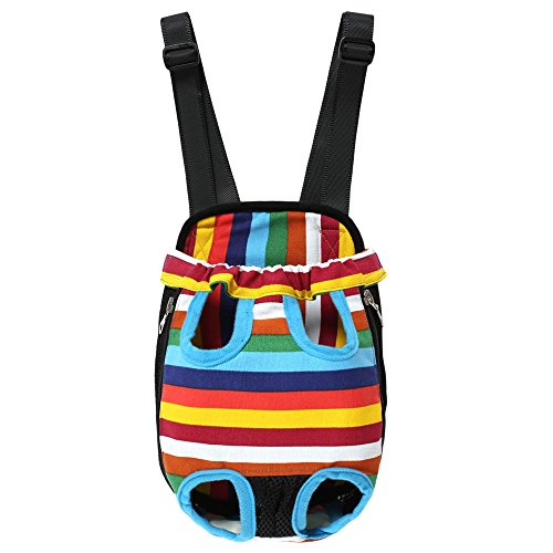 Homdox vorne Hunderücksack Hundetragetasche Doppel-Schulter Transporttasche für kleine Hunde Tragetasche Katze