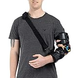Hinged ROM Elbow Brace with Strap, Post OP Elbow Brace Stabilizer Splint Arm Orthosis Injury...