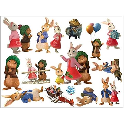 Assemble Peel and Stick Stickers Decals for Wall, Luggage and More. Rabbit Cover