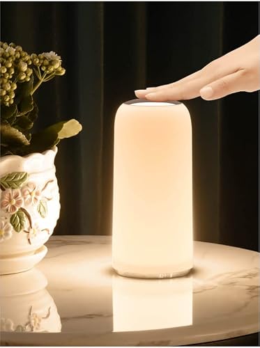 anyotherway LED Smart Table Lamp, RGB Touch Bedside Lamp with Alexa, Google Home,Dimmable White with Timer, Color-Changing Light Nightstand Light, Reading Night Light