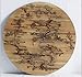 TX USA Corporation Round Lichtenburg Wood Burning Wall Art - Natural