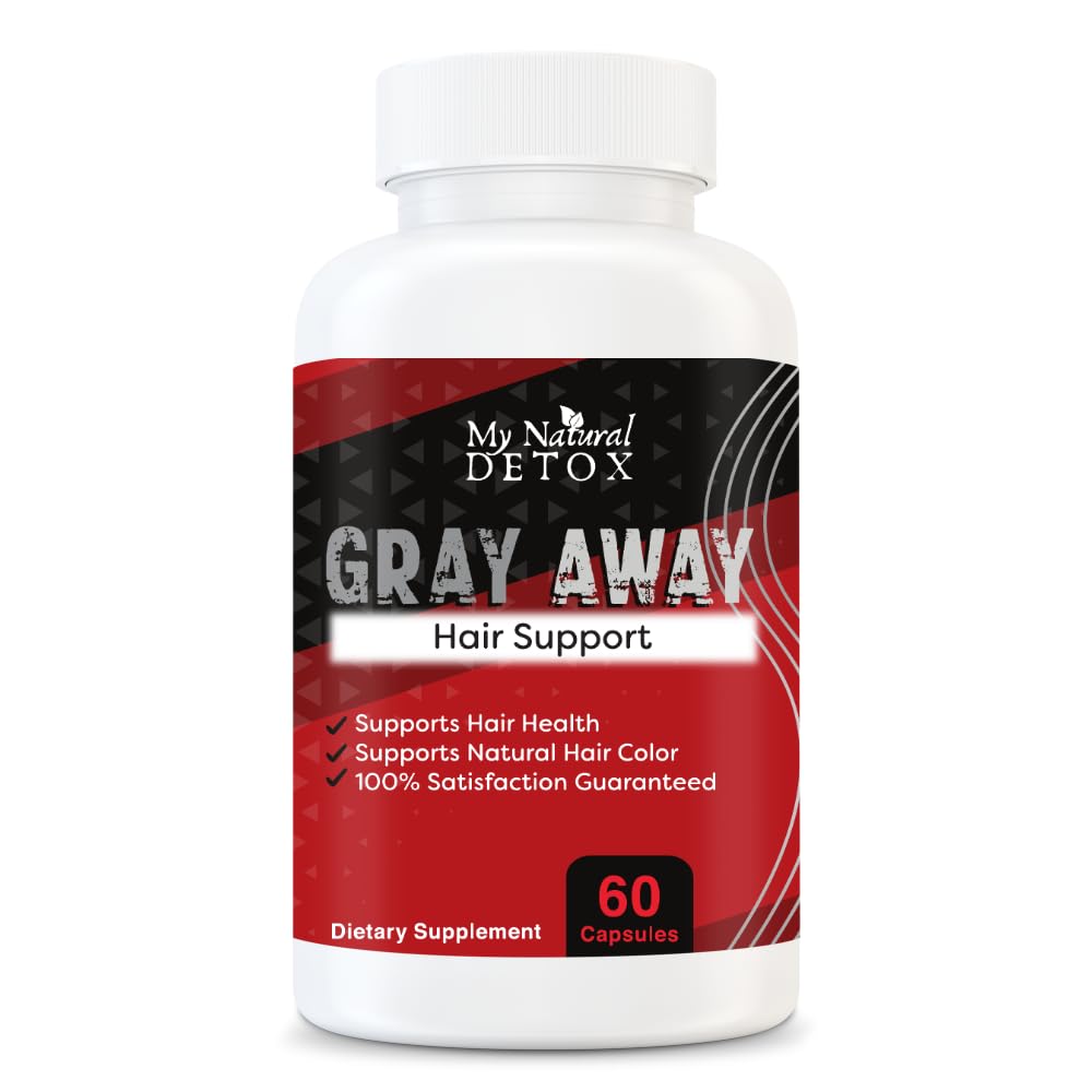 My Natural DETOX Anti Gray Gray Hair Reversal/Removal by /60 Capsules Gray Hair Therapy