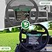 CartClan Golf Cart Steering Wheel Sticker/Dashboard Decal Suitable for Club Car DS Electric Golf Cart, OEM#: 102518001/101621601, 103783001, 101960601
