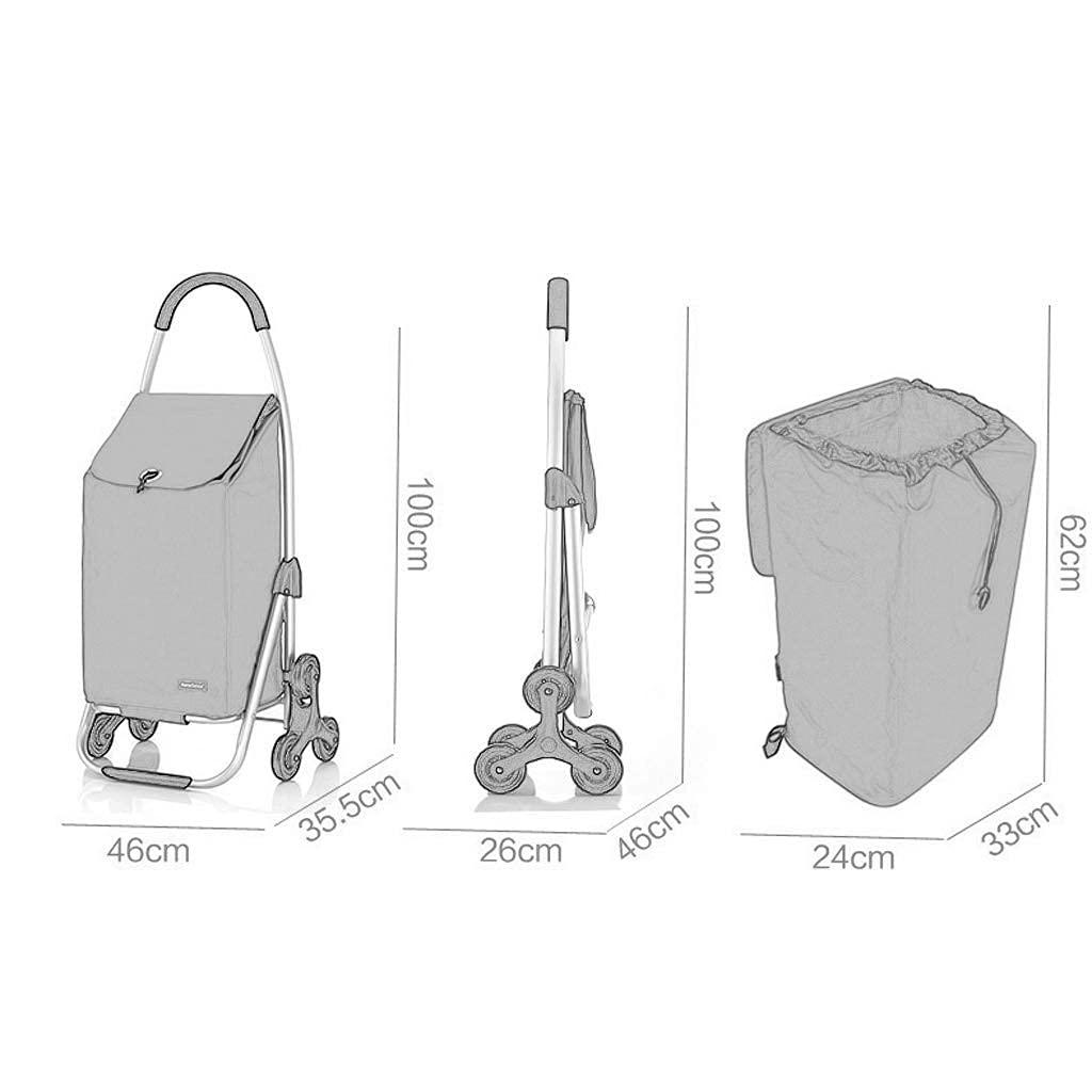 Multifuncional de Almacenamiento de la Carretilla, Carros de Compras Centro Comercial de la Tercera Edad de Viaje Plegable de Equipaje de Aluminio Portable Ancianos Paseando Gran Capacidad Assi