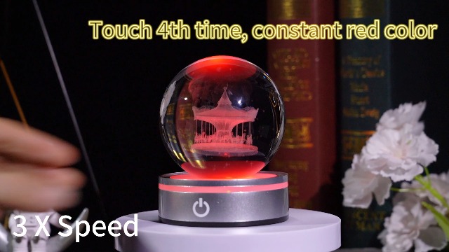 Amazon.co.jp: Kertari K9 クリスタル ボール メリーゴーランド 3D