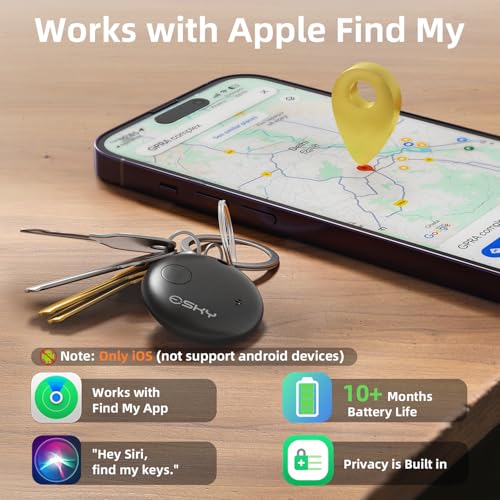 Esky Air Tracker Tag-1 Pack, Smart Bluetooth Luggage Tracker Compatible with Apple Find My APP (Only for iOS, Not for Android), Key Finder and Item Locator for Luggage, Backpack, Suitcases, Wallet by Esky - Used condition - Image 2