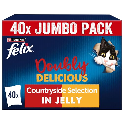 FELIX Doubly Delicious Countryside Selection in Jelly Wet Cat Food 40x85g