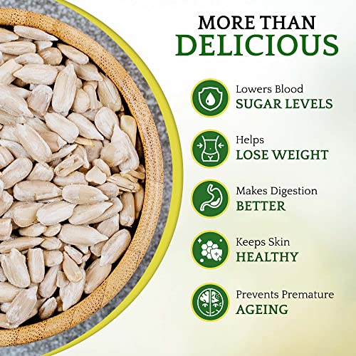 Sunbest Natural - Sunflower Kernels Snack Pack, Unsalted Sunflower Seeds to Eat At Home or On the Go, Raw Sunflower Seeds Vegan Snack, Non-GMO Kosher Snacks in Resealable Bag, 1 lb x Pack of 2 - Thumbnail 4