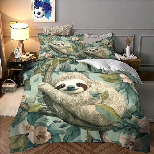 Parure de Lit Loup housse de couette confort supérieur microfibre douce 3D - 6