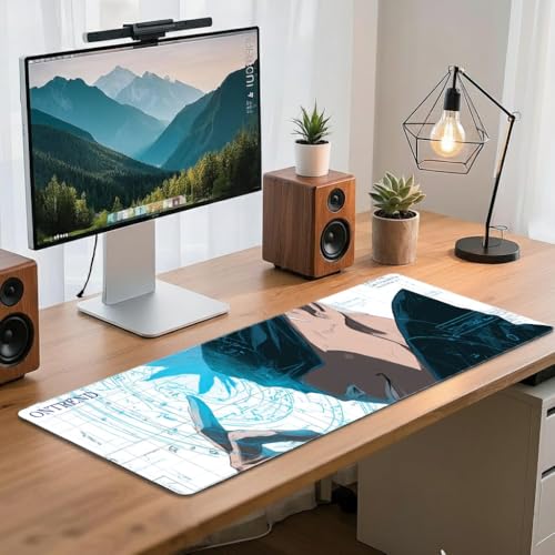 Image of ON TREND Anime Series Printed Mouse pad with Anti-fray Stitching, Waterproof Surface & Non-Slip Rubber Base Gaming Mouse Mat for Laptop, Computer & Desk (Large Extended -23x11 Inch) (Gojo)