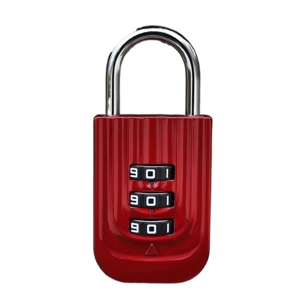 Gnyvzxplq Rosso Suitcase Locks, 3 Digit Password Lock For Suitcase Luggage Travel Outdoor Tools Multicolor(Rosso)