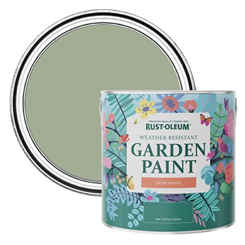 Rust-Oleum Green Mould-Resistant Garden Paint In Satin Finish - Bramwell 2.5L