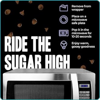 My Cookie Dealer Soft Baked Cookies, Milk & Cookies (3-Pack, 4oz Cookie) - Cookie Batter with Chocolate Chips & Chunks, filled with Vanilla Creme - Individually Wrapped Travel Snacks