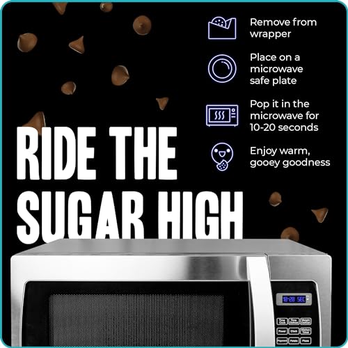 My Cookie Dealer Soft Baked Cookies, Milk & Cookies (3-Pack, 4oz Cookie) - Cookie Batter with Chocolate Chips & Chunks, filled with Vanilla Creme - Individually Wrapped Travel Snacks