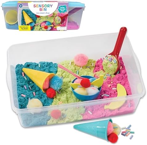 Creativity for KidsCreativity for Kids Sensory Bin: Ice Cream Shop Playset - Toddler Learning Toys