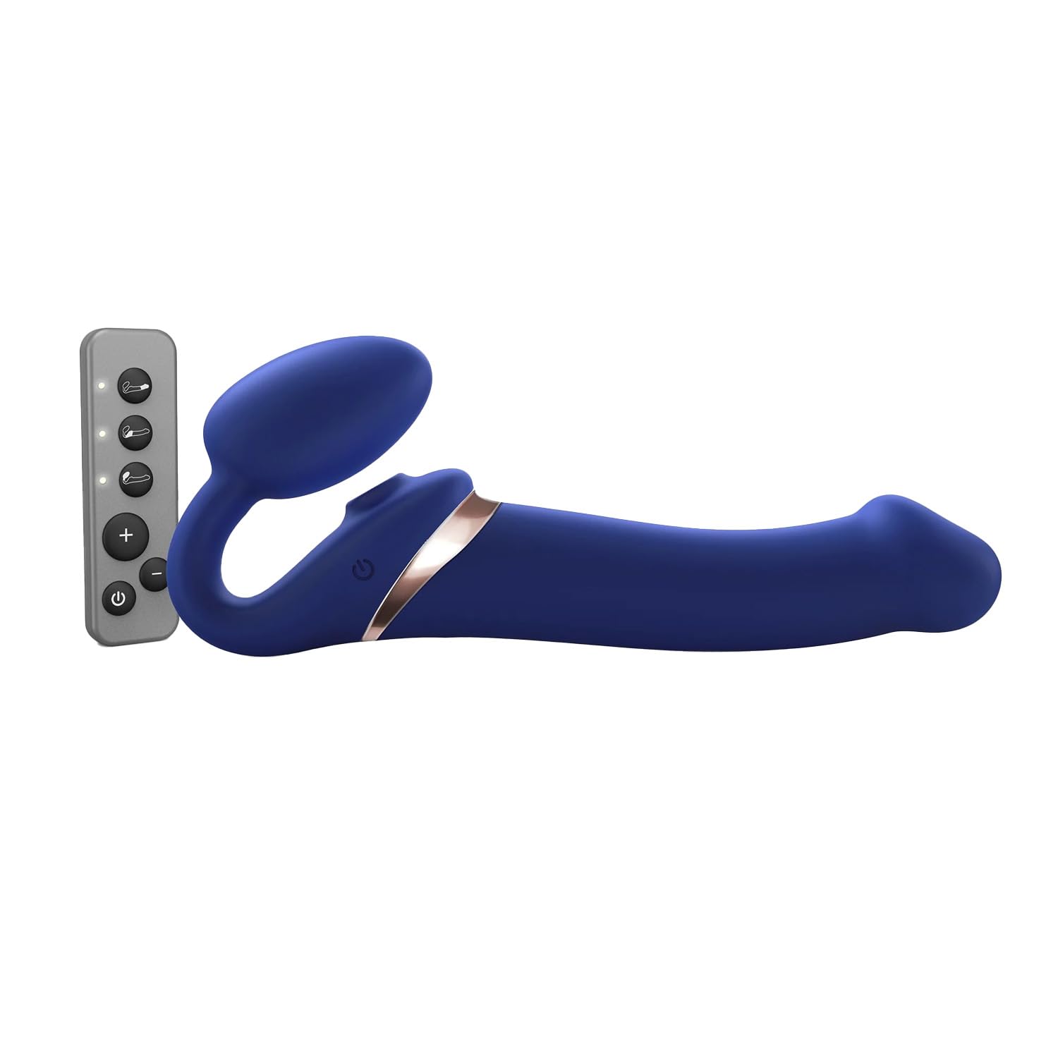 Strap-On-Me Strap-on Multi-Orgasmo Telecomandato 3 Motori – Tecnologia a Memoria di Forma – Tripla Stimolazione – Sex Toy Donna & Uomo in Silicone Morbido – Senza Imbrago, Impermeabile
