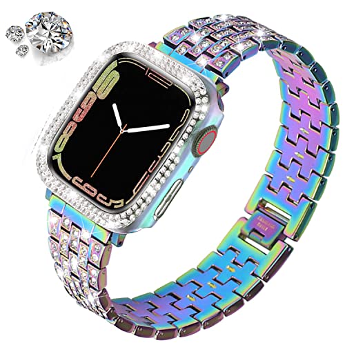 DEALELE Bands and Case Compatible with Apple Watch Series 9/8 / 7 (45mm) - Image 2
