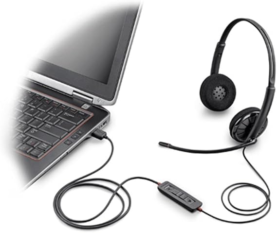 Plantronics 85619-101 Black Wire C320,M , Wired Headset , On- Ear , Gray