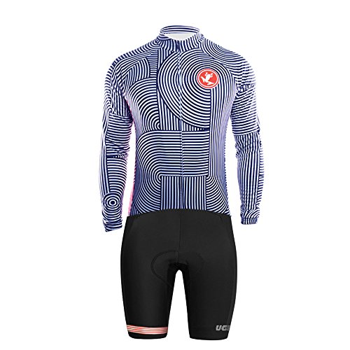 UGLY FROG Men's Cycling Jersey Set 2021-2022 Professional Bicycle Team Shirt + 20D Padded Bib Shorts