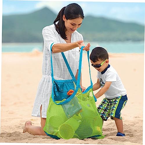 Beach Mesh Tote Bag for Sand Organizer with Handles for Beach Pool Boat Play Easy to Clean Drains Sand and Water Effortlessly2