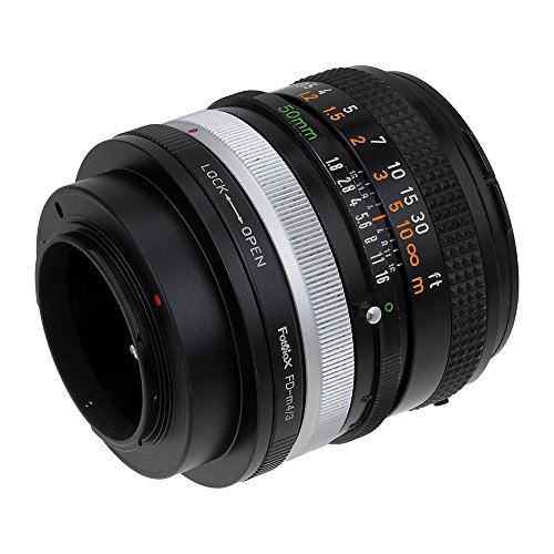 Adaptador de montura para lente Fotodiox, de Canon FD/FL a Micro Cuatro Tercios para cámaras Olympus PEN y Panasonic Lumix miniatura 4
