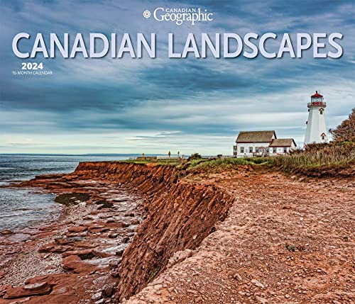 Canadian Geographic Canadian Landscapes | 2024 14 x 24 Inch Monthly Deluxe Wall Calendar | Envelope | Wyman Publishing | Travel Scenic Outdoor