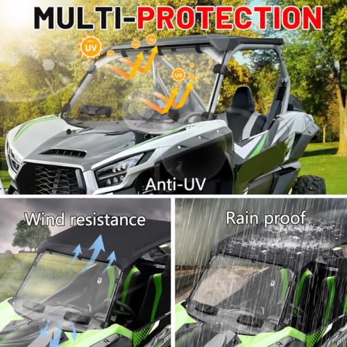 StarknightMT Teryx KRX 1000 Vent Windshield Scratch Resistant Waterproof by StarknightMT - Used condition - Image 2