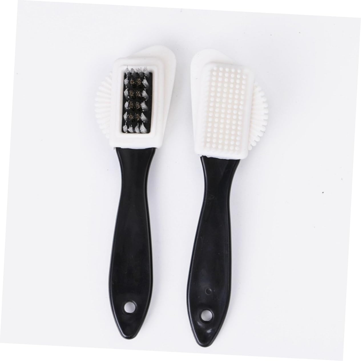 Beavorty 5 Sätze Stiefelpoliturschrubber Stiefelreiniger Schuhputzbürste Schuhbürstenreiniger Schrubben Wildleder Weiß Stiefelpolitur-kit Schuhe Pinsel Holz 2 Stücke * 5