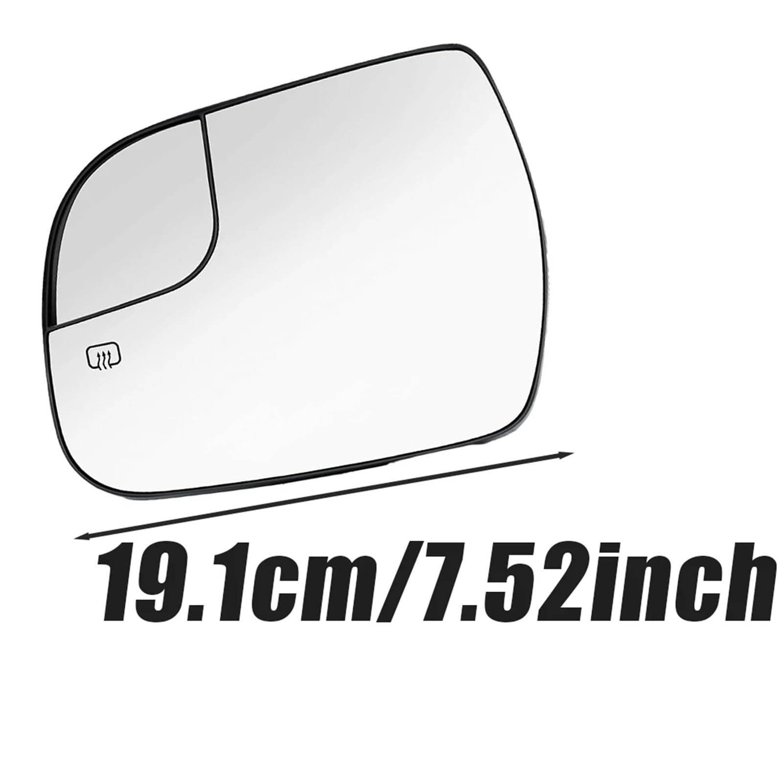 Vetro Dello Specchietto Retrovisore Specchietto retrovisore riscaldato per auto, lato sinistro/destro, per Toyota Sienna 2014-2020 ‎8790308080 installare(Left)
