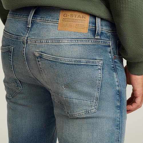 G-STAR Herren 3301 Slim Jeans, Blau (Faded Blue Topaz 51001-D875-G352), 30W / 34L – Ansicht 5
