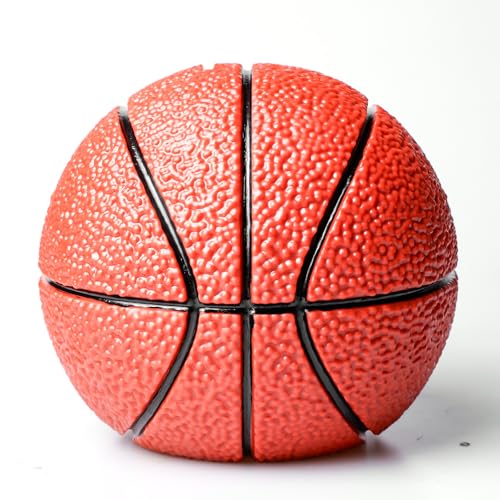Tirelire de basketball pour garçon, 15 cm, tirelire créative, incassable, comme idée de cadeau pour Noël, anniversaire et fête, décoration de table...