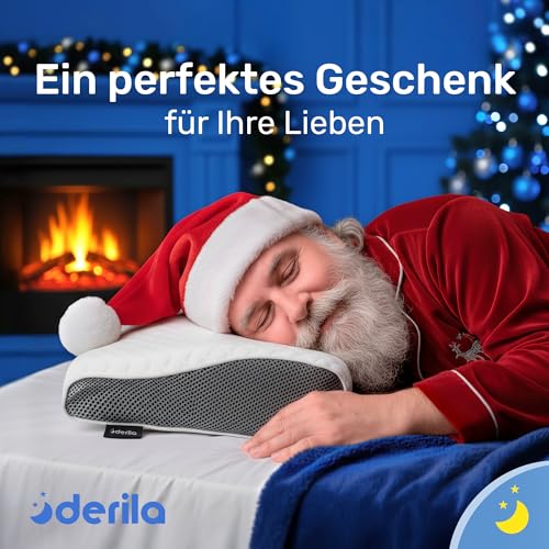 Derila Nackenkissen Kopfkissen, Memory Foam Kissen Original. Nackenstützkissen,...