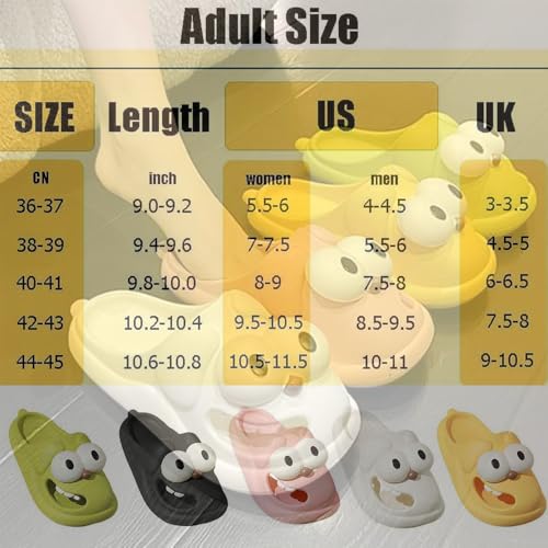 Summer Big Eye Dog Slippers for Women, Cute Funny 3d Big Eye Dog Fun Cartoon Non-Slip Quick Cloud EVA Sandals2