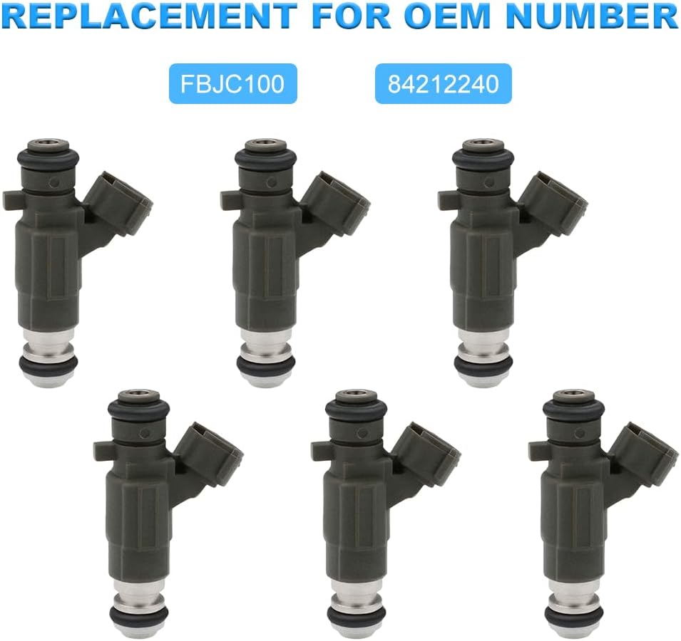 JDMON Fuel Injectors Compatible with Infiniti FX35, G35, I30, QX4, 350Z, Maxima, Pathfinder 2000-2004 V6 3.0L 3.5L Replacement for FBJC100 84212240