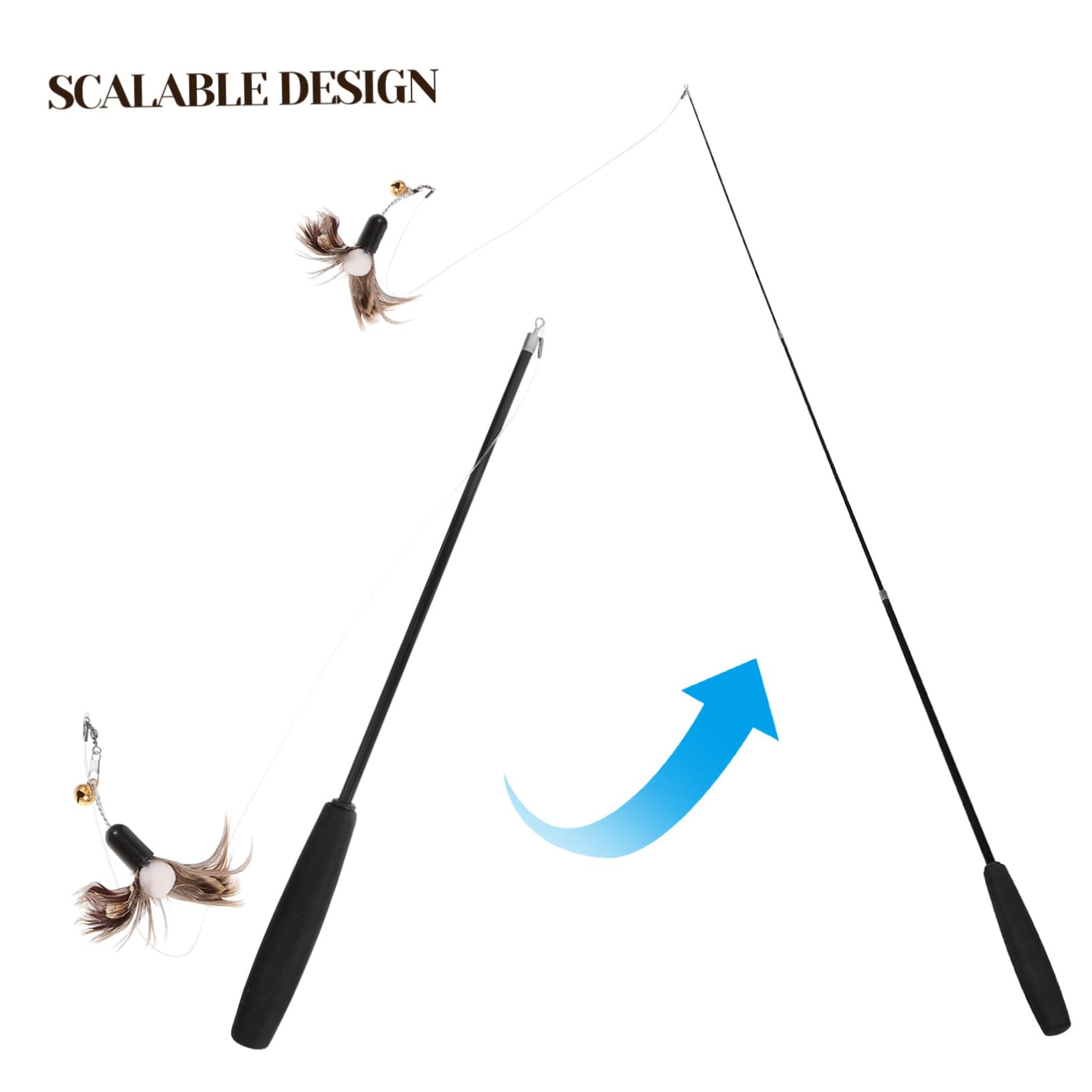 VANZACK 5 Ensembles Jouet pour Chat Interactive Cat Toy pièce jointe de Remplacement de de Chat Jouet de Chat drôle Chat Jouet Chat Teaser Jouets pour Chatons la Plume