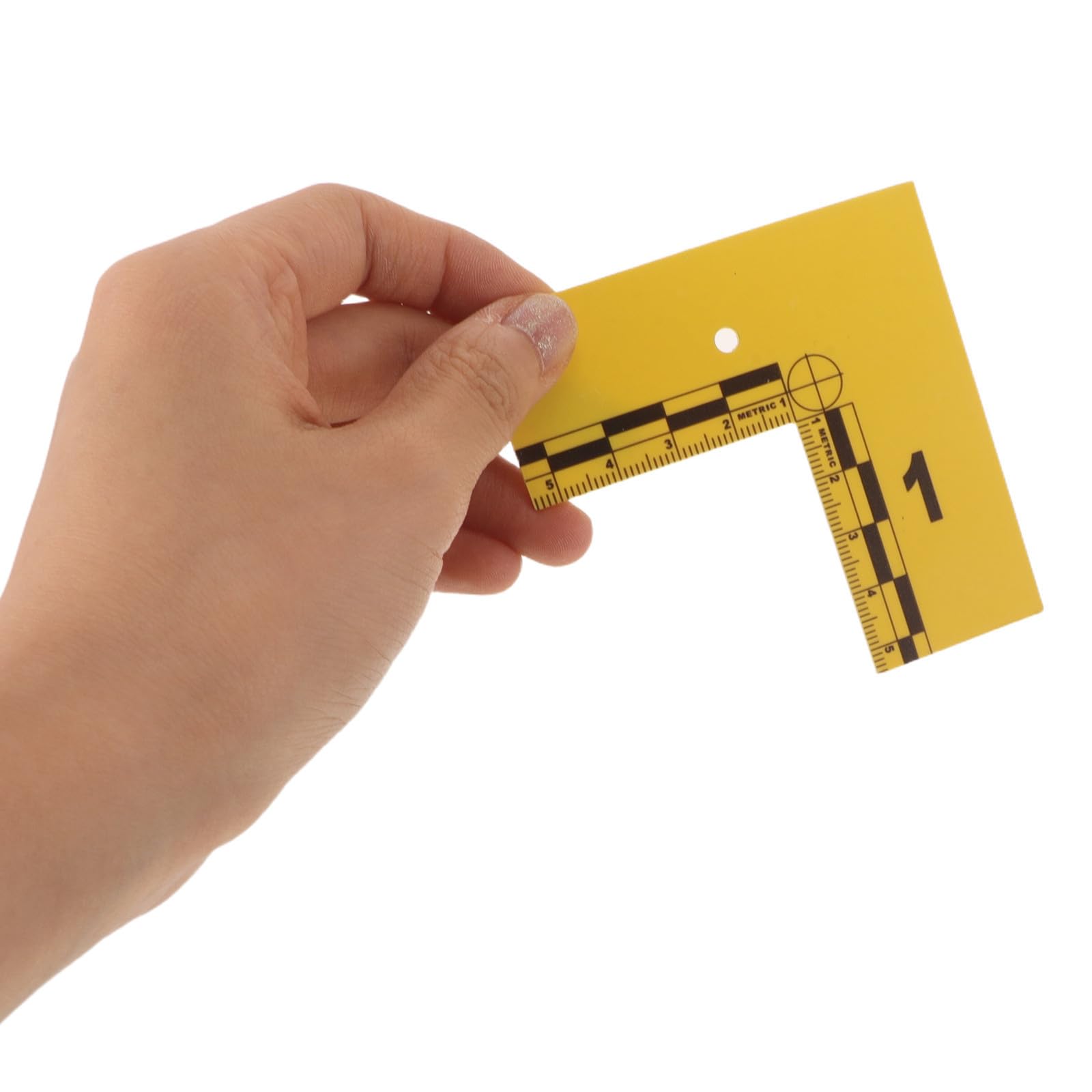 20 Unidades Tarjetas Marcadoras Forenses en Forma de L Escala Numerada