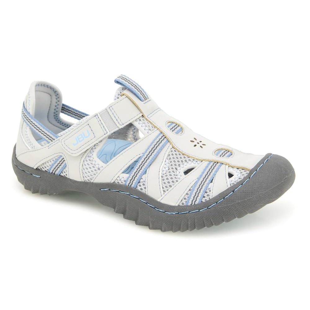 JBU Women's Regional Water Ready Shoe, Light Grey/Stone Blue, 9