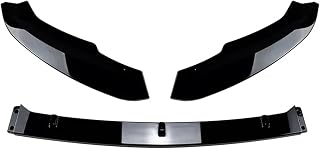 Car Front Lower Bumper Under Chin Lip Spoiler Cars Protector Guard Body Kit Compatible With Skoda/Spyder/Superb /B8 2016-2018(P Black)