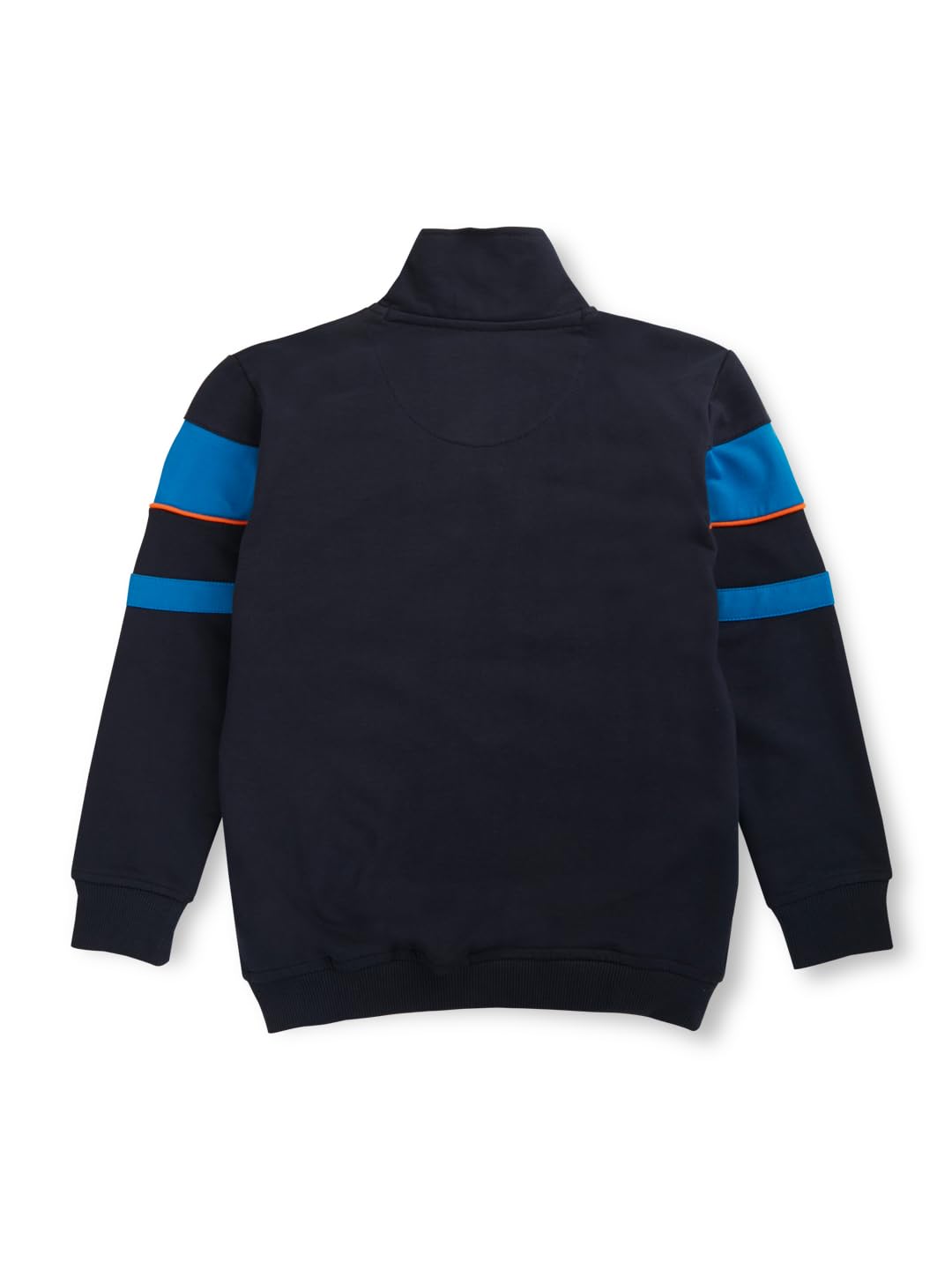 Gini and Jony Boys Navy Blue Solid Cotton Full Sleeves Knits Jacket 18-24 Months(8905682353296) - Image 2 thumbnail