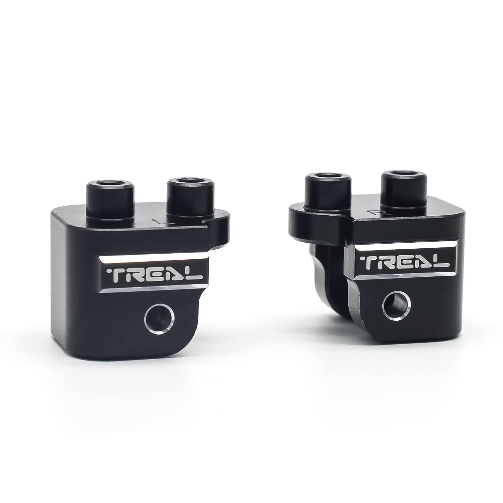 Maillons supérieurs arrière TREAL aluminium noir pour Losi 1/10 Hammer Rey U4