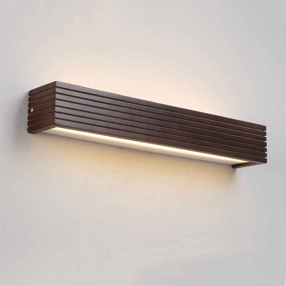 Iluminación de Baño Led en Madera de Sapo Negro de Estilo Japonés 8