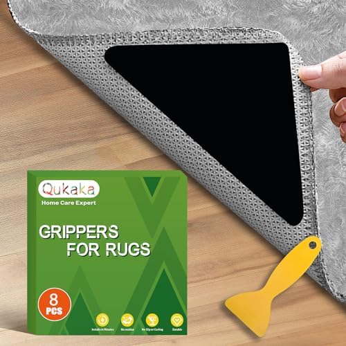 Qukaka 8+2 PCS Gripper for Rug, Double Sided Rug Pads for
