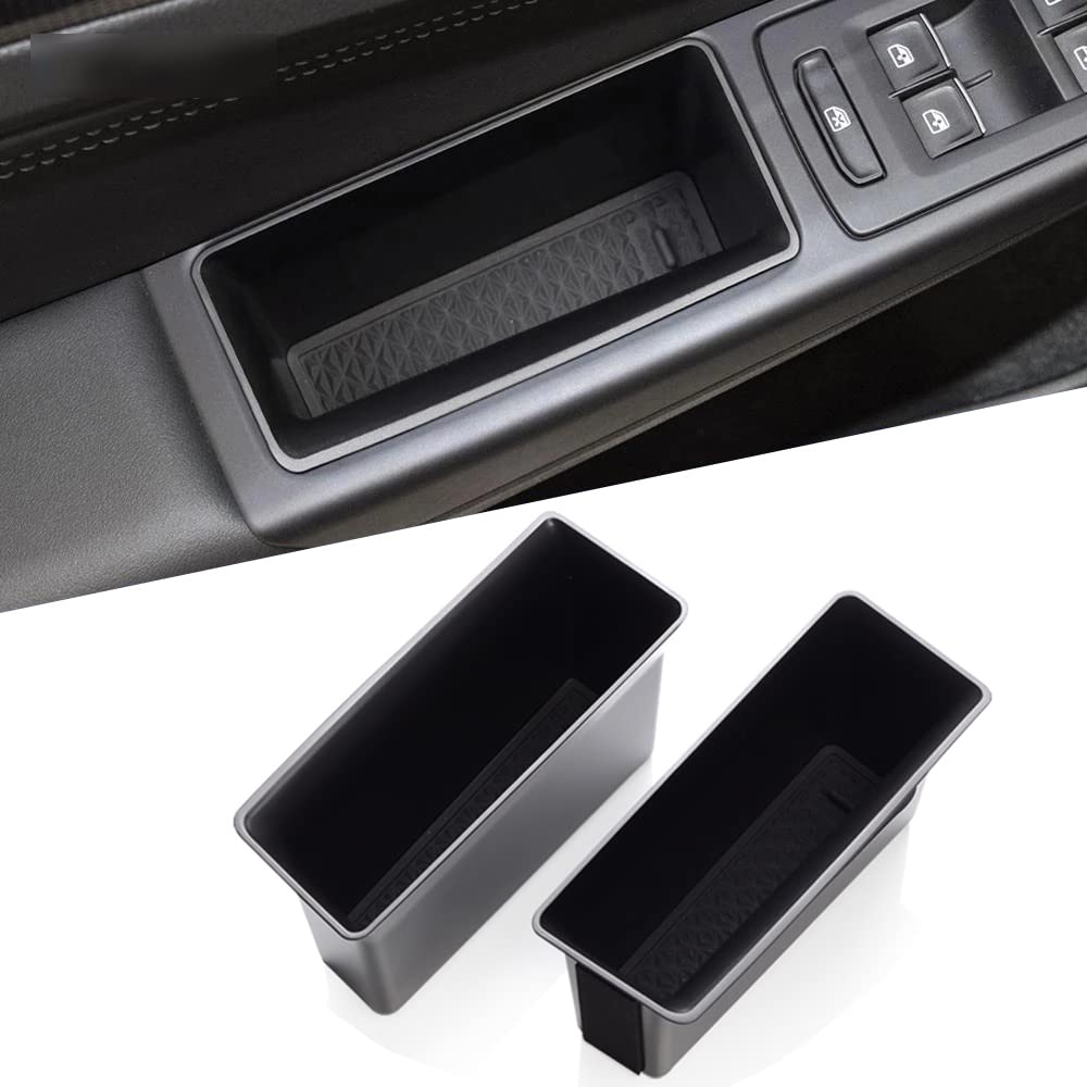 Car Side Door Storage Box Containers Car Door Armrest Container Storage Accessories Handle Container Accessories for VW Golf 8 2020 R Gti Gte, ABS
