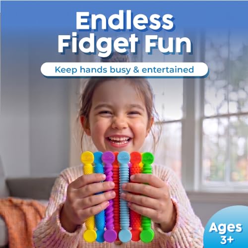 Image of BUNMO Stretchy Strings - Sensory Toys - Stimulating & Addictive Toys for Kids - Fidget Toy - Hours of Fun for Kids - Non-Mouthable Toy 3+ - Mini Sensory 10 Pack