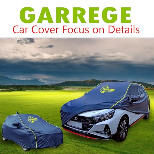 Image of Waterproof Car Body Cover Compatible with Kia Seltos 2026 Model with Mirror & Anteena Packets Dust Proof & Belt with Elastic All Weather Protection Navy Blue Colour Custom Fit.