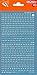 DECADRY Lot de 5 Lettres Transferts (1 Feuille) DDB11F 2,5 mm Blanc