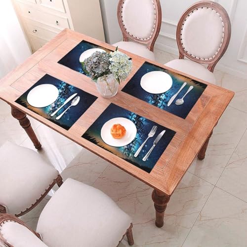 Napperons tissés en PVC 45x30 cm lavables pour table - 3